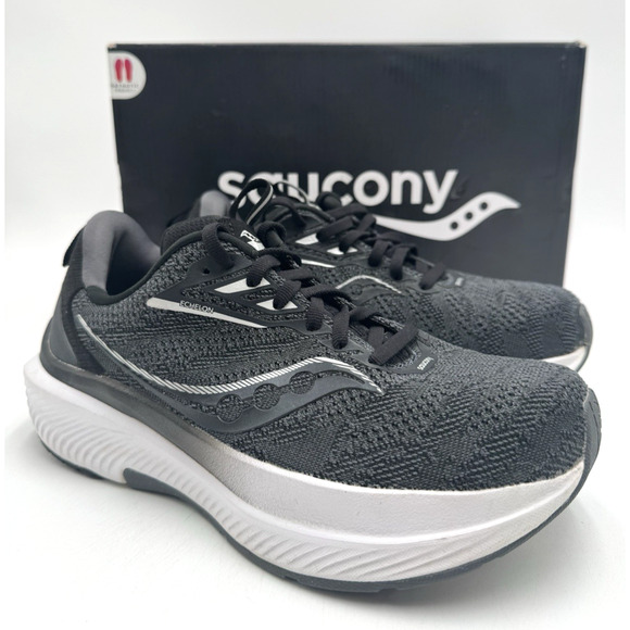 Saucony ECHELON 9 Women's USED Running Sneaker Black US Size 6.5 Extra Wide - Picture 1 of 11